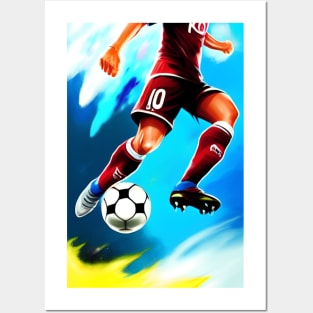 Soccer player Posters and Art